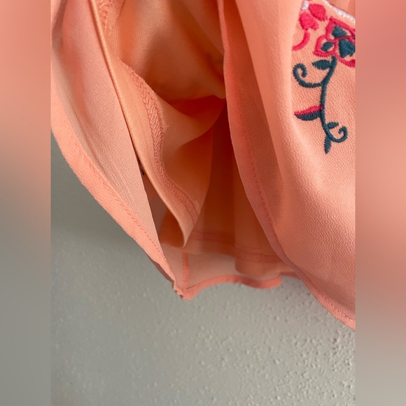 NWT - Pink Lily Women’s Small Peach Off The Shoulder Dress - Picture 14 of 14